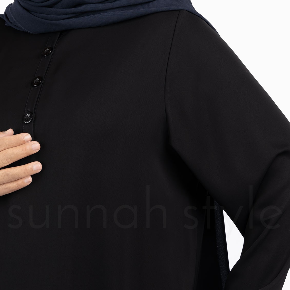 Sunnah Style Avant Abaya Top Black